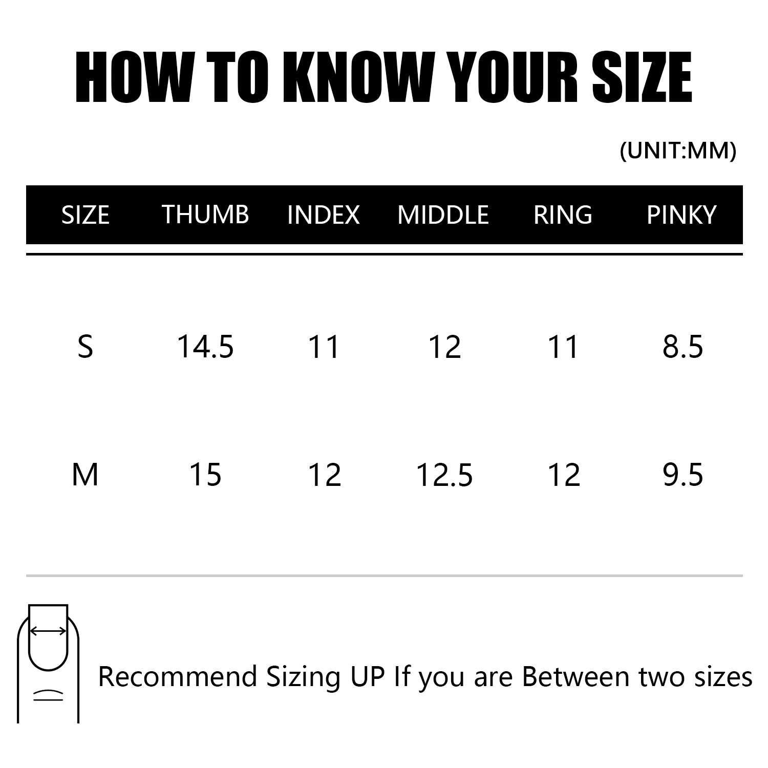 nail size chart