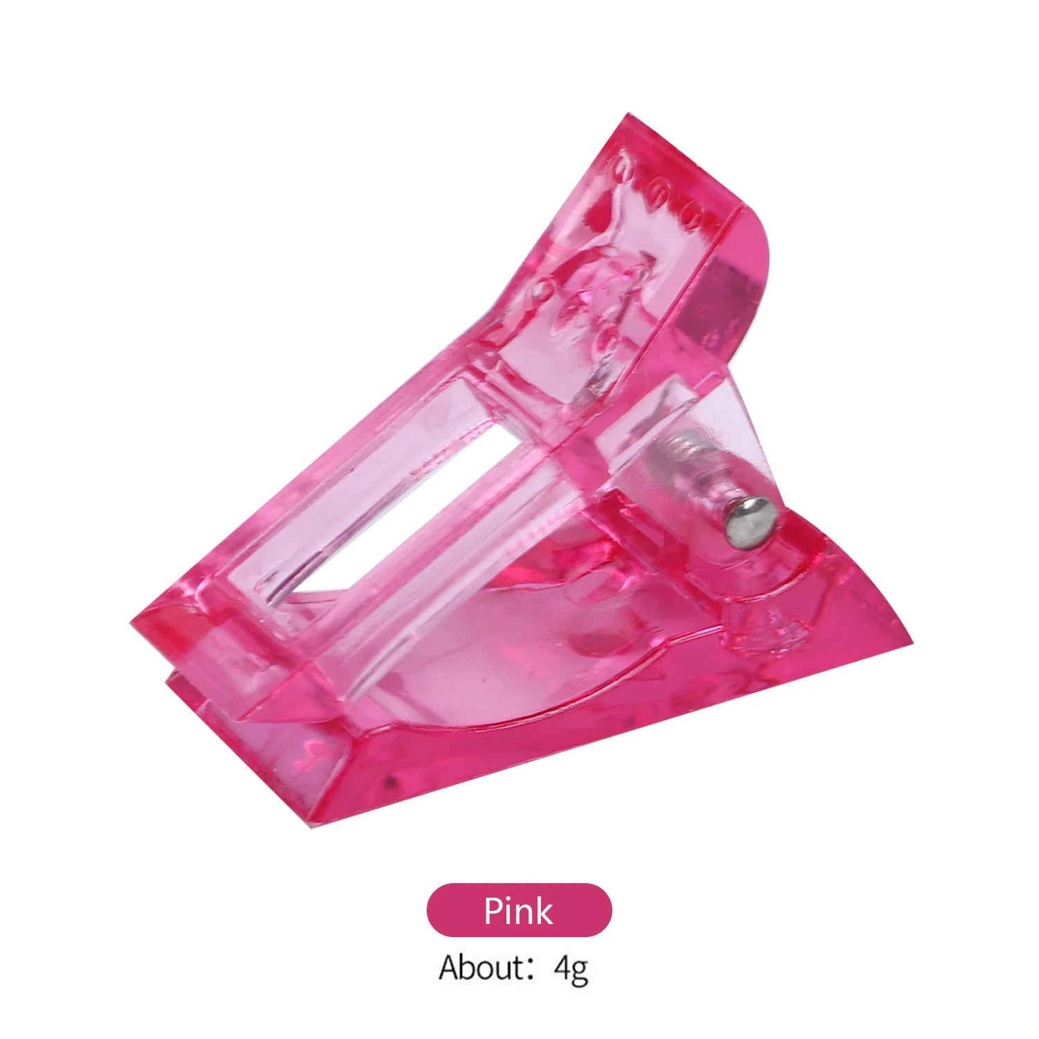 Nail crystal fixing clip extension glue nail art tool pink
