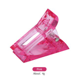 Nail crystal fixing clip extension glue nail art tool pink
