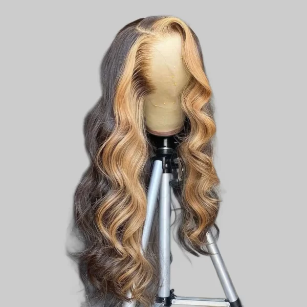 Balayage curl wholesale 13x6 lace frontal wig.