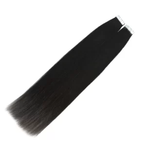 Wholesale mini tape in hair extensions straight black hair