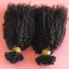 Curly U tip hair extensions