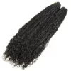 24 inch Human hair curls boho knotless crochet box braids